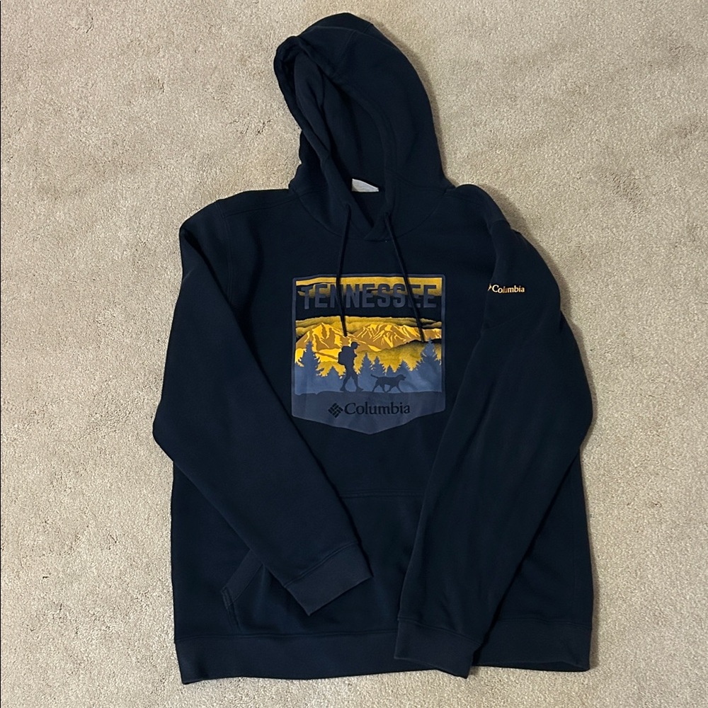 Columbia Men's Navy Hoodie with Tennessee Graphic